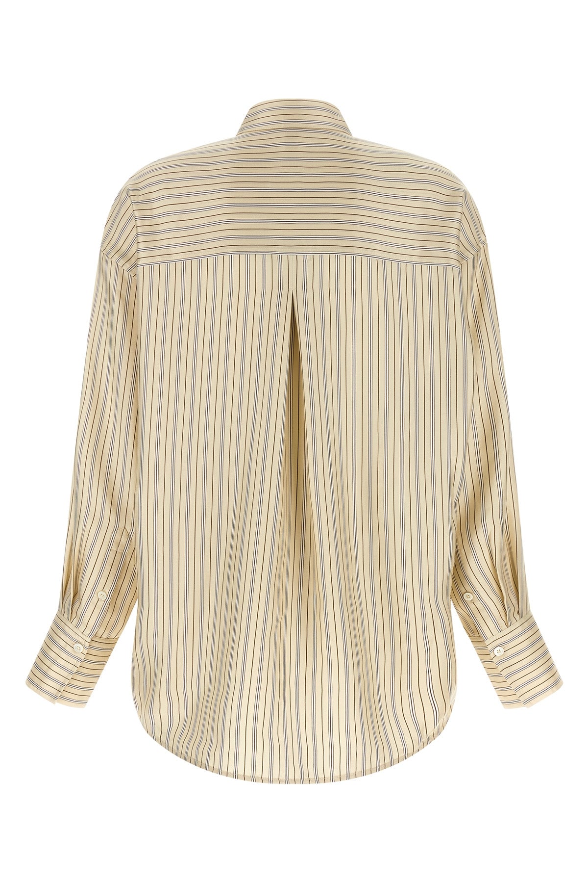 striped silk shirt