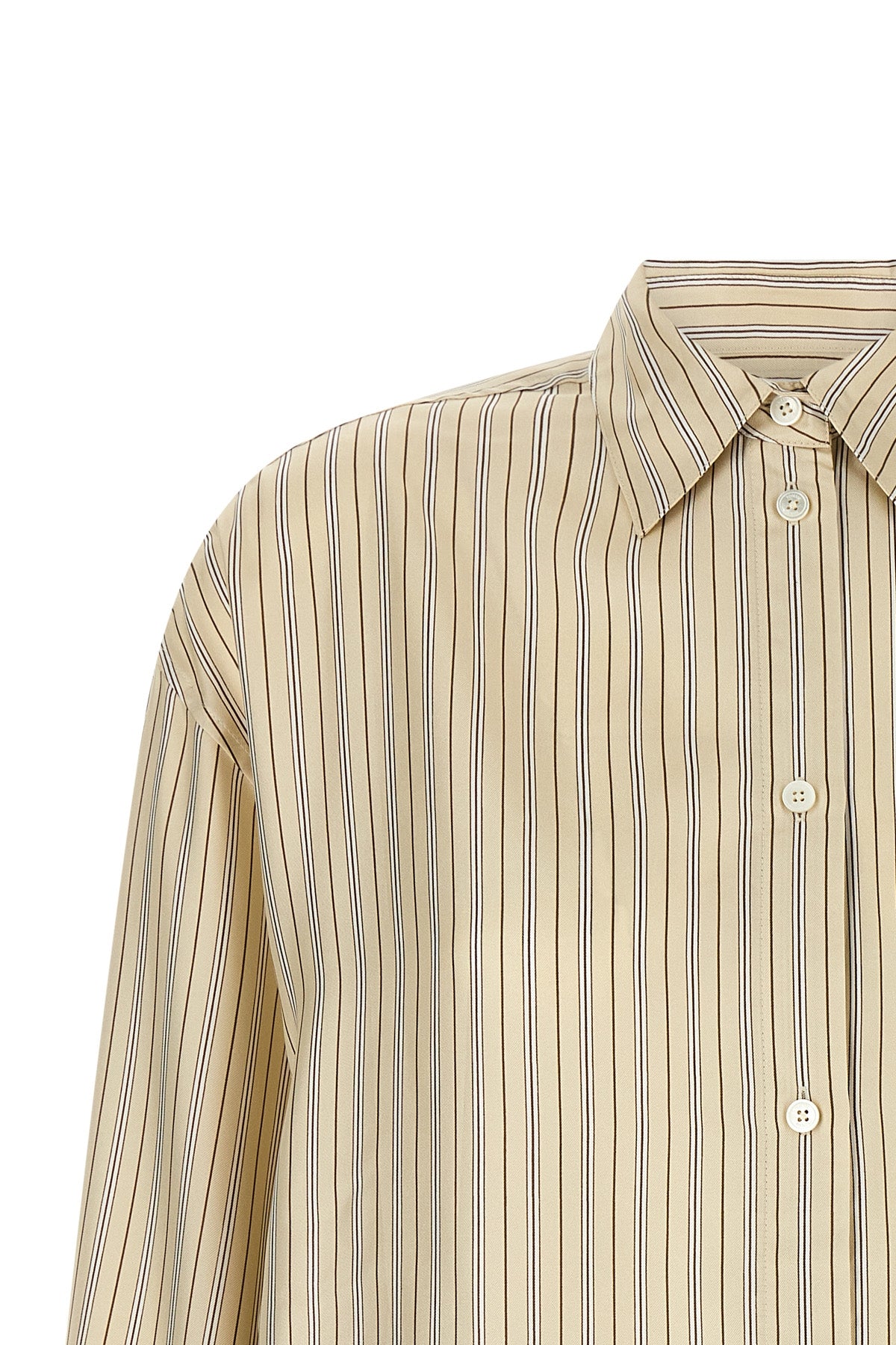 striped silk shirt