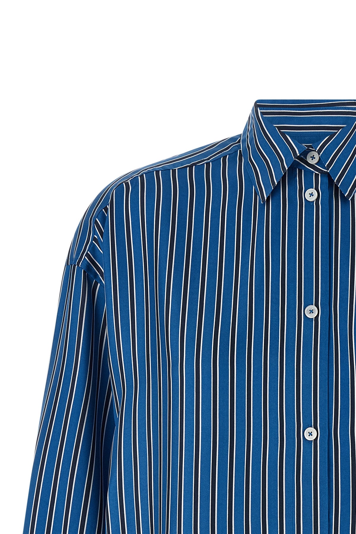 striped silk shirt