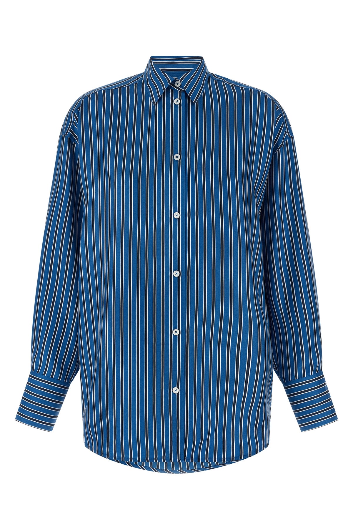 striped silk shirt