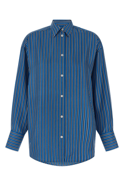 striped silk shirt