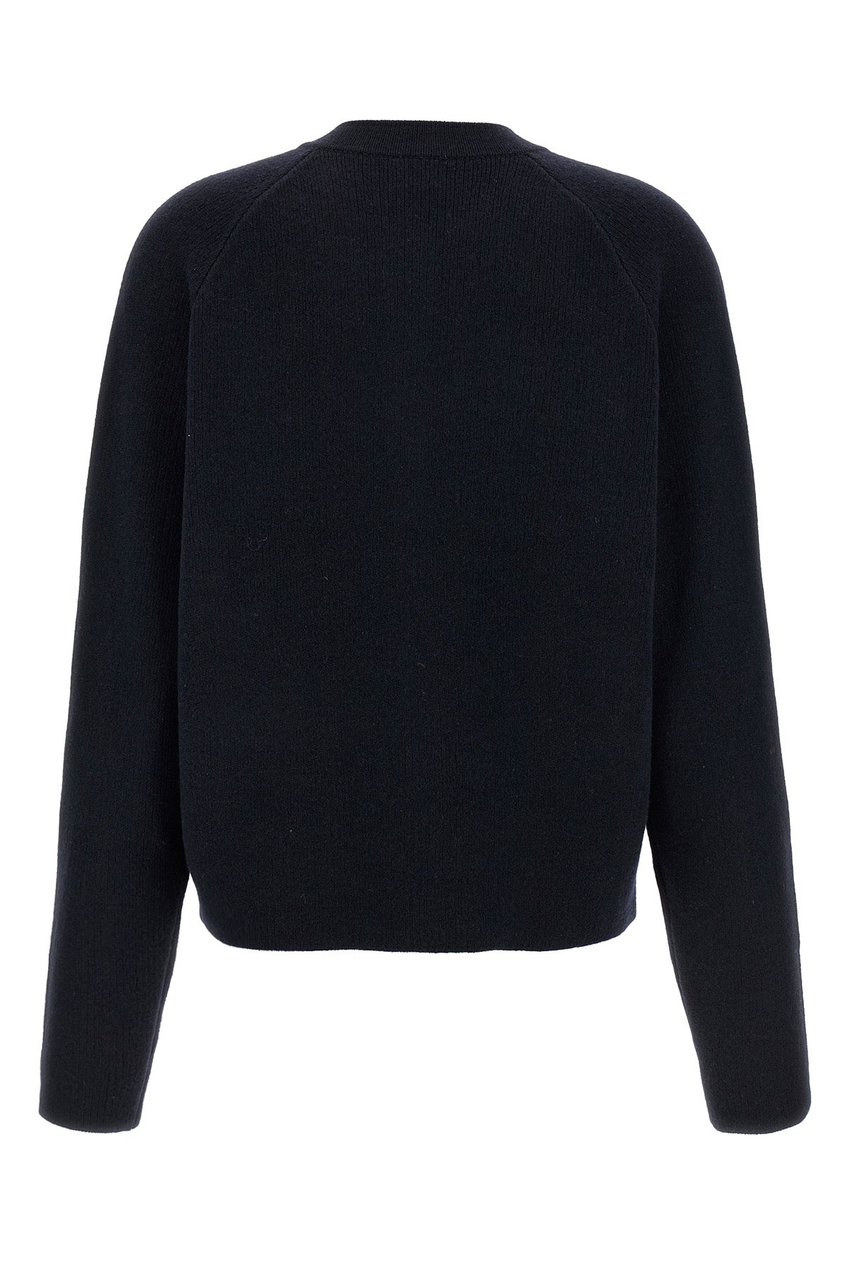 hammered button wool knit cardigan