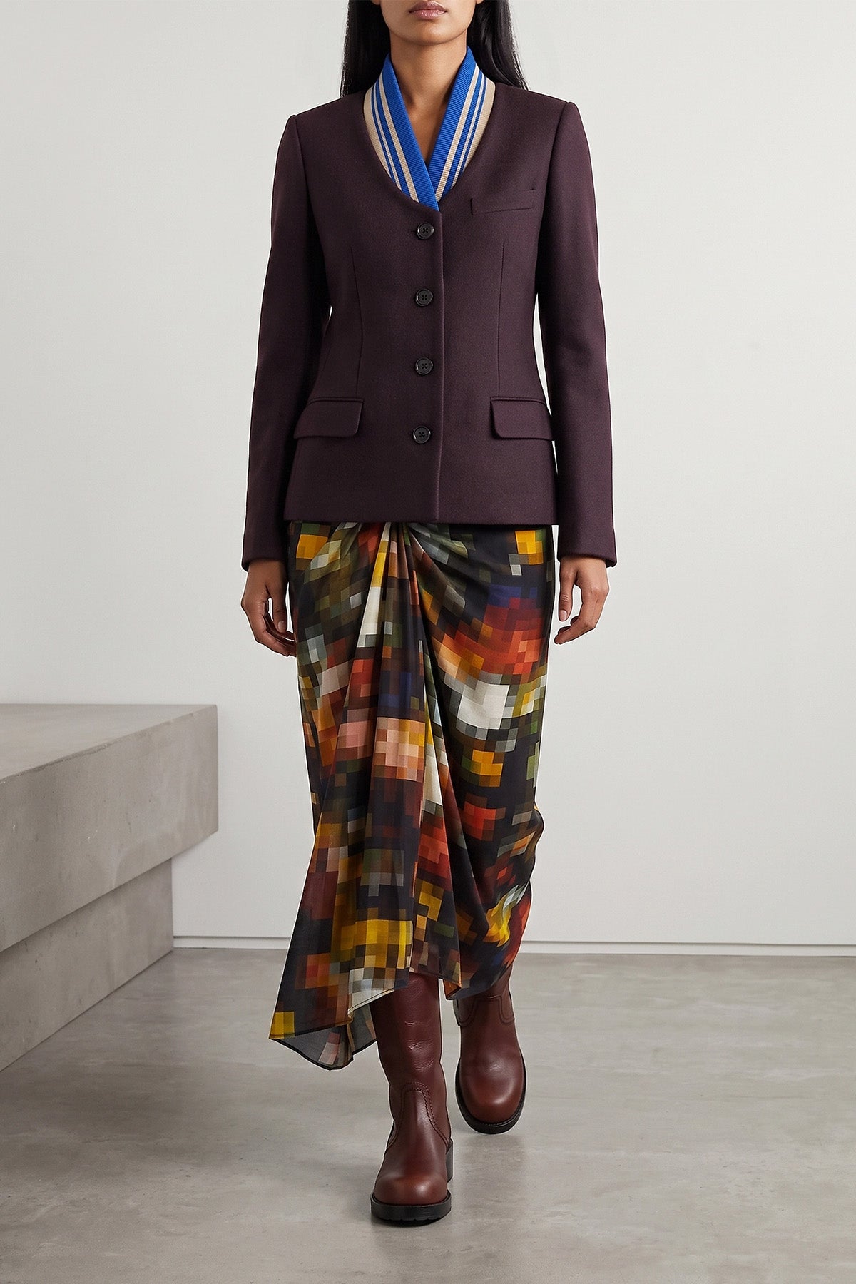 the dries van noten britt blazer redefines classic tailoring through an unexpe