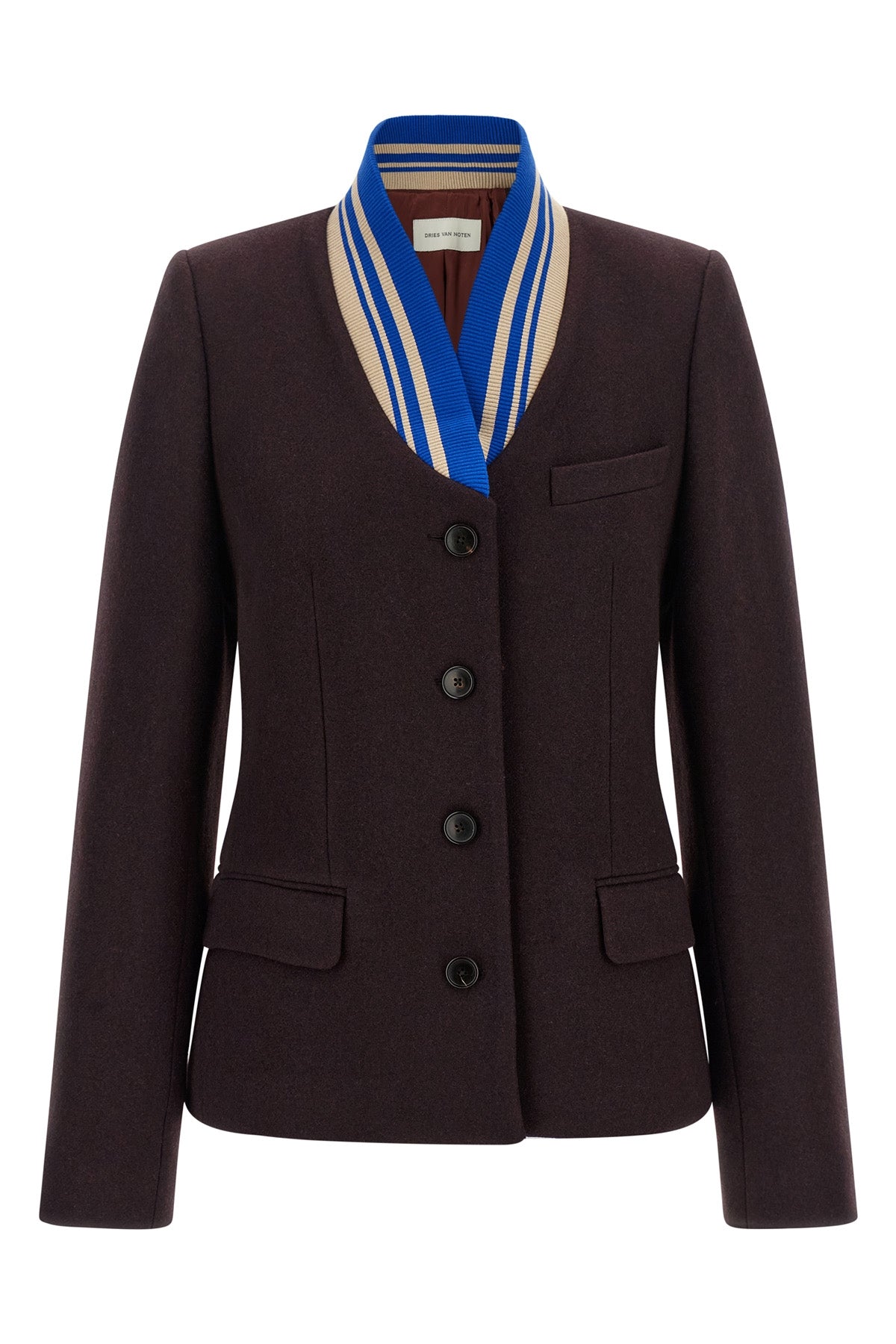 the dries van noten britt blazer redefines classic tailoring through an unexpe