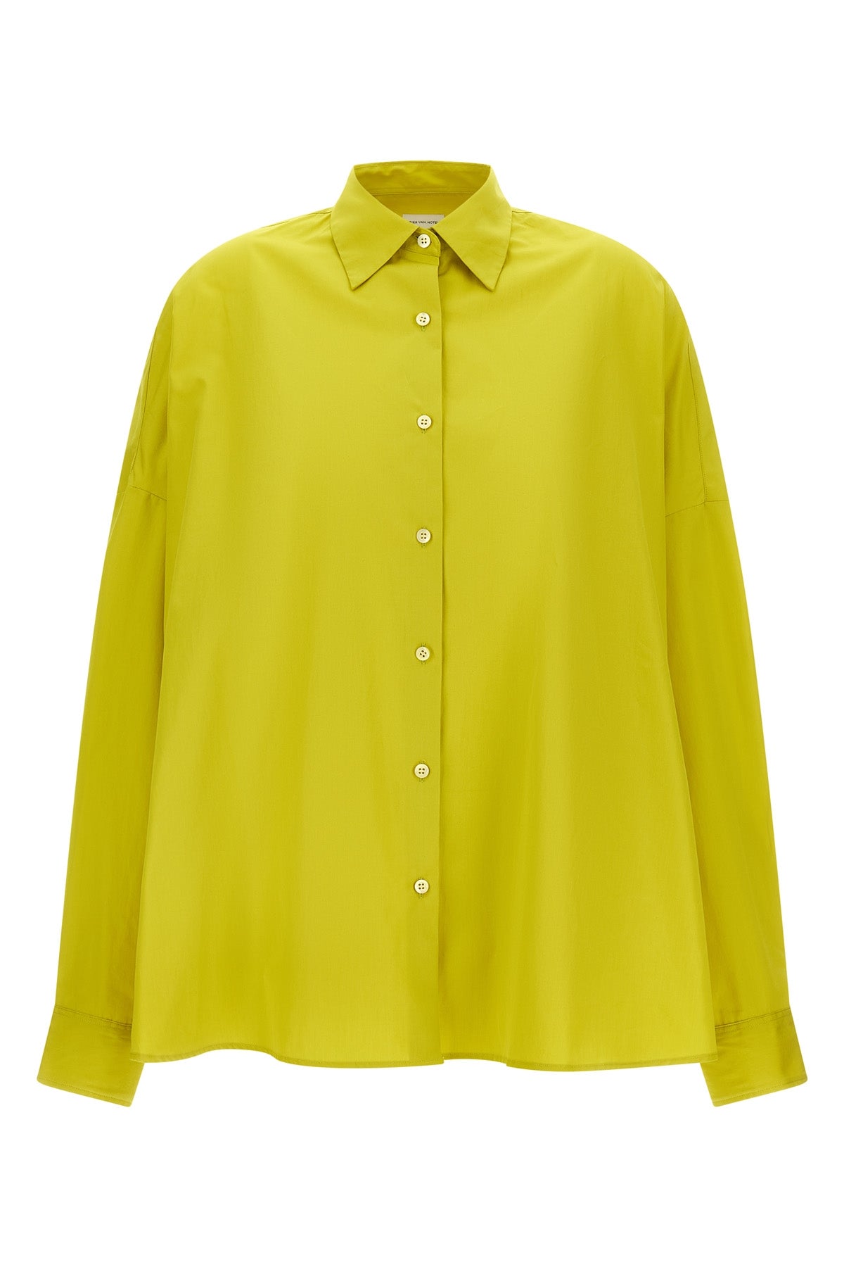the dries van noten casia shirt redefines the volumes of classic tailoring thr