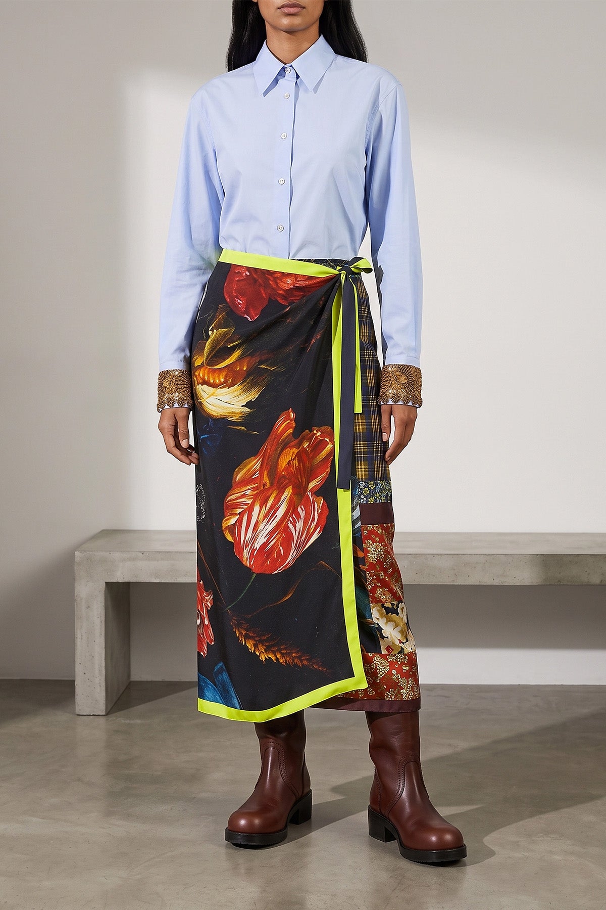 the dries van noten chloris shirt embodies a perfect sartorial dichotomy betwe