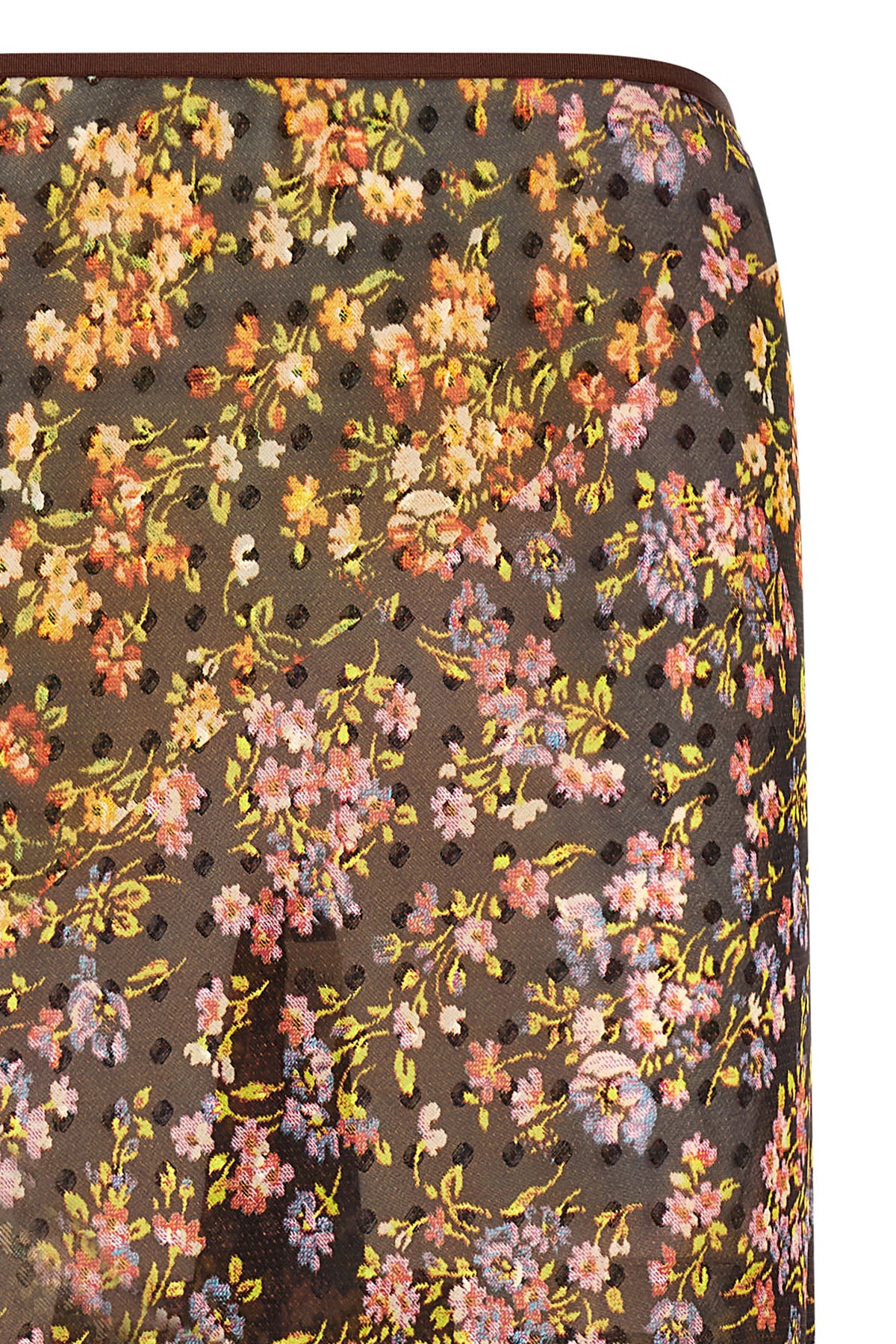 the dries van noten sati maxi skirt defines a straight and fluid model through a