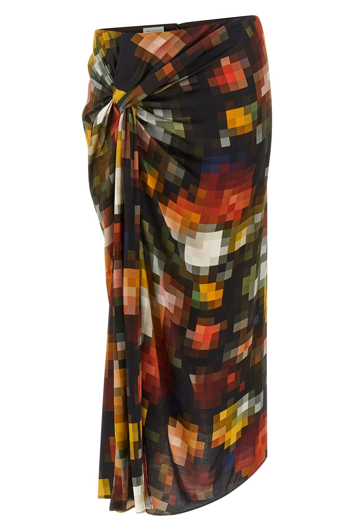 the dries van noten suma bis maxi skirt stands out for a sartorial construction