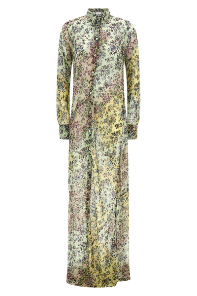 dries van notens dalima long dress redefines the codes of contemporary elegan
