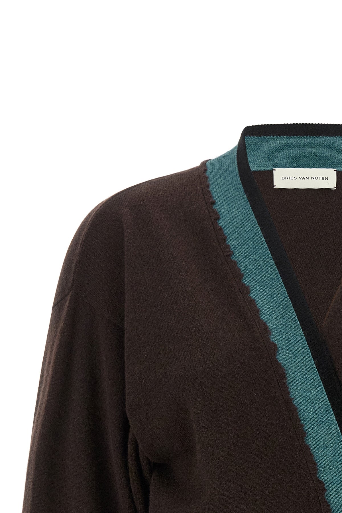 the toma wraparound cardigan by dries van noten is made of pure cashmere