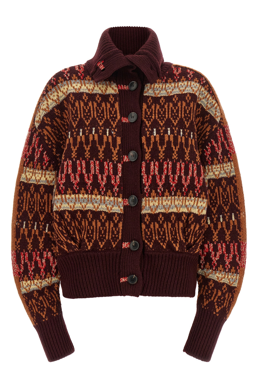 DRIES VAN NOTEN L the dries van noten teda cardigan redefines knitwear through sculptural volume