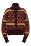 the dries van noten teda cardigan redefines knitwear through sculptural volume