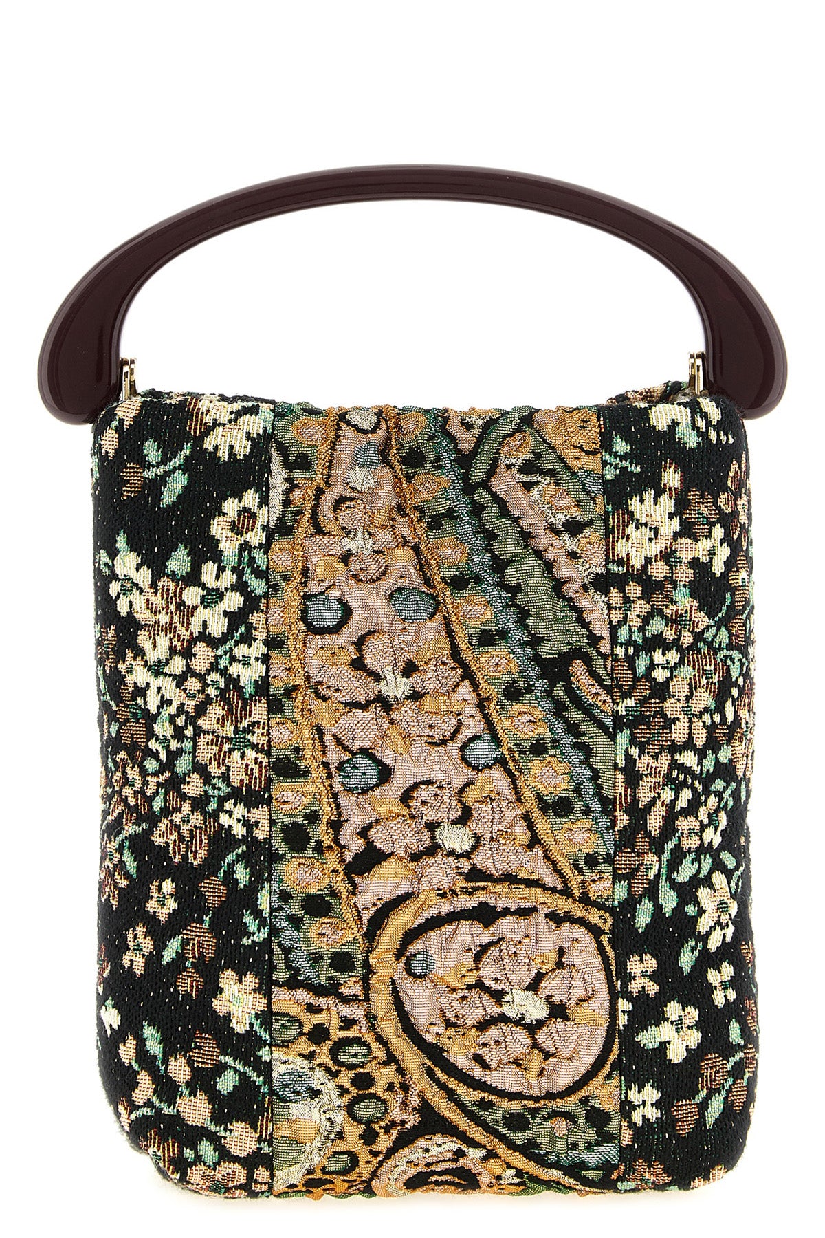 the dries van noten crispino handbag is distinguished by a compact silhouette