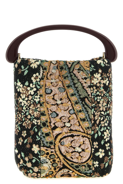 the dries van noten crispino handbag is distinguished by a compact silhouette
