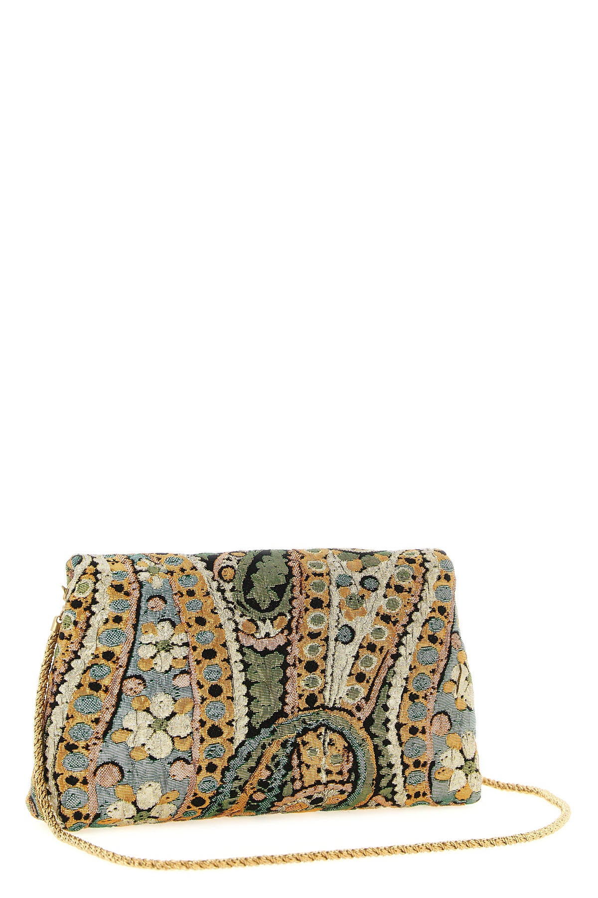 the dries van noten envelope clutch is built in a full-bodied jacquard brocade
