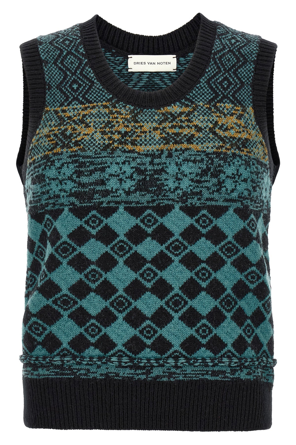 the dries van noten mahoba knitted vest