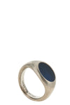 dries van notens stone signet ring in brushed brass
