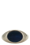 dries van notens stone signet ring in brushed brass