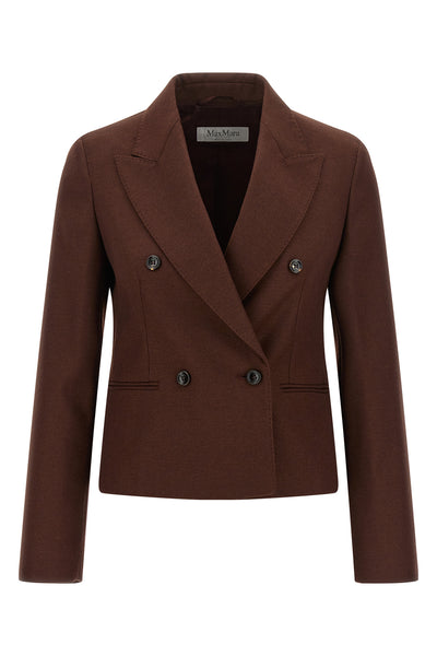 the max mara angizia double-breasted blazer defines a rigorous sartorial silho