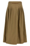 the max mara mxmt midi skirt defines a flared silhouette through a rigorous sart