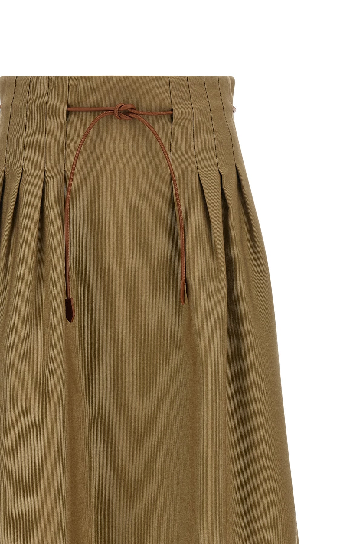 the max mara mxmt midi skirt defines a flared silhouette through a rigorous sart