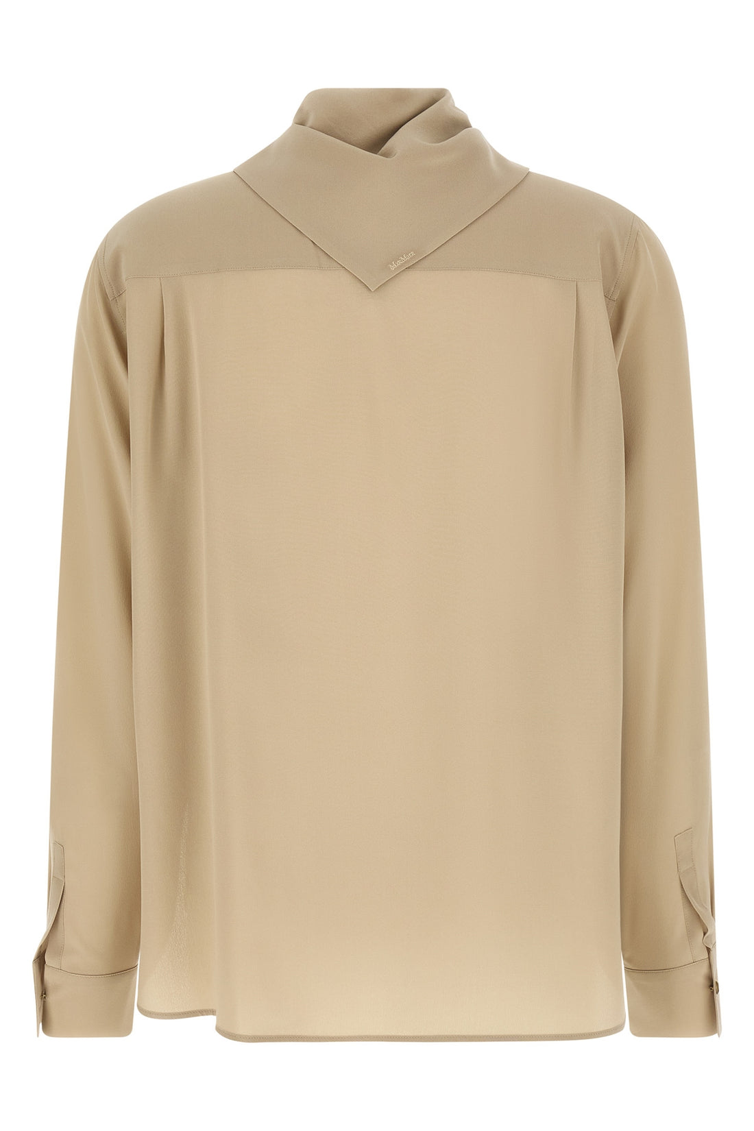 MAX MARA 38 the max mara mxmdry shirt is made of pure fluid silk crepe de chine