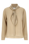 the max mara mxmdry shirt is made of pure fluid silk crepe de chine