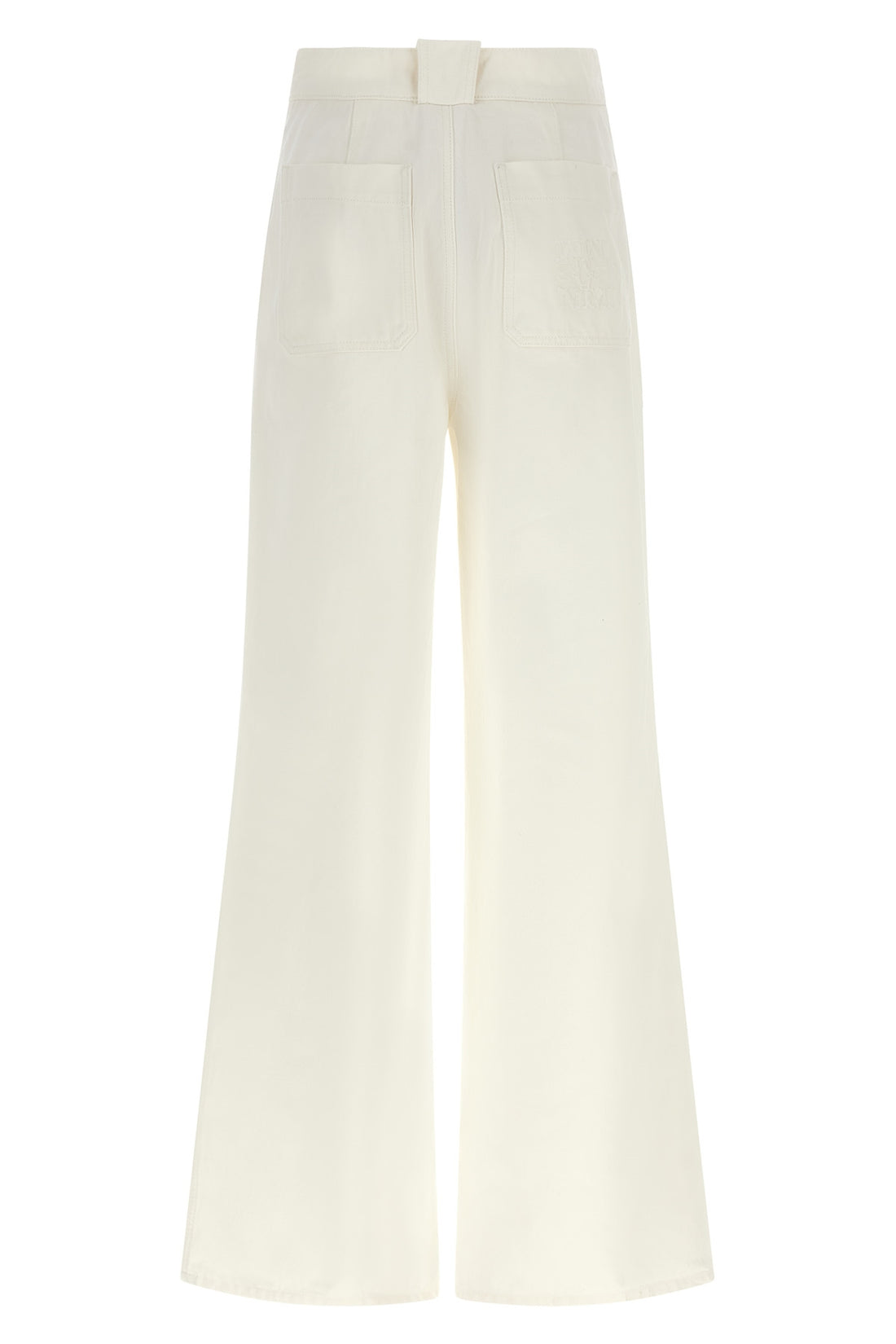 MAX MARA 36 the max mara mxmbadesse trousers are made of cream garment-treated cotton bull