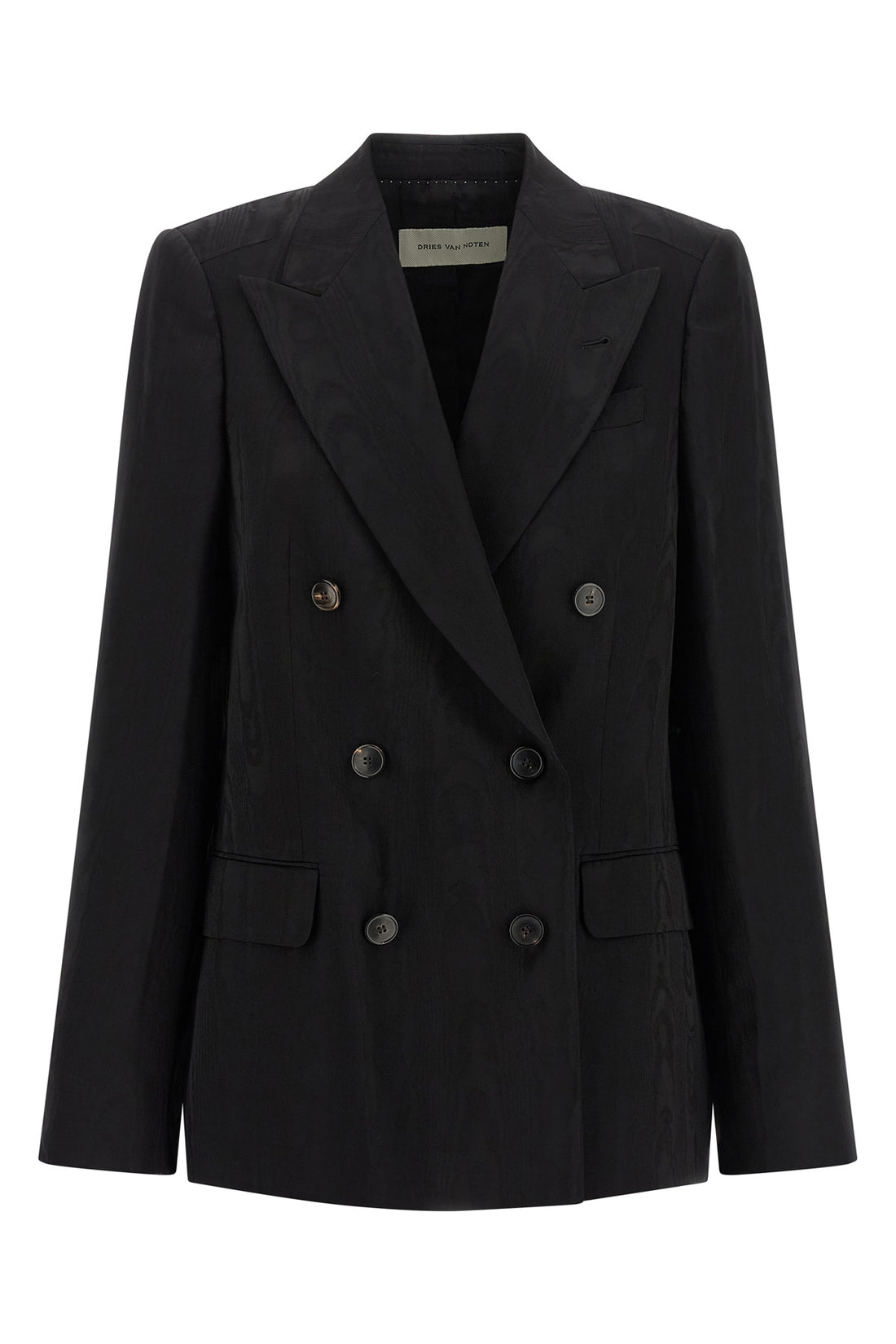 DRIES VAN NOTEN 36 the dries van noten barrysta double-breasted blazer redefines the codes of con