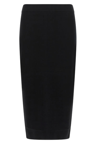 the max mara gamma sheath skirt defines a new essentiality through pure lines an