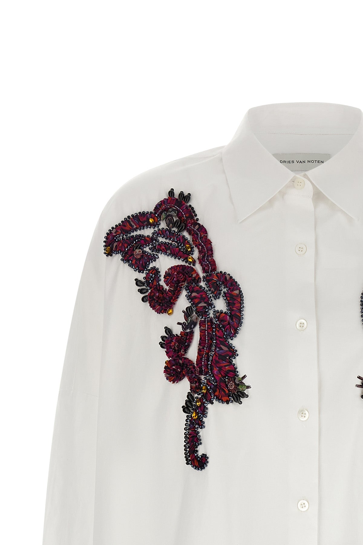 the dries van noten casia shirt redefines classic tailoring through meticulous