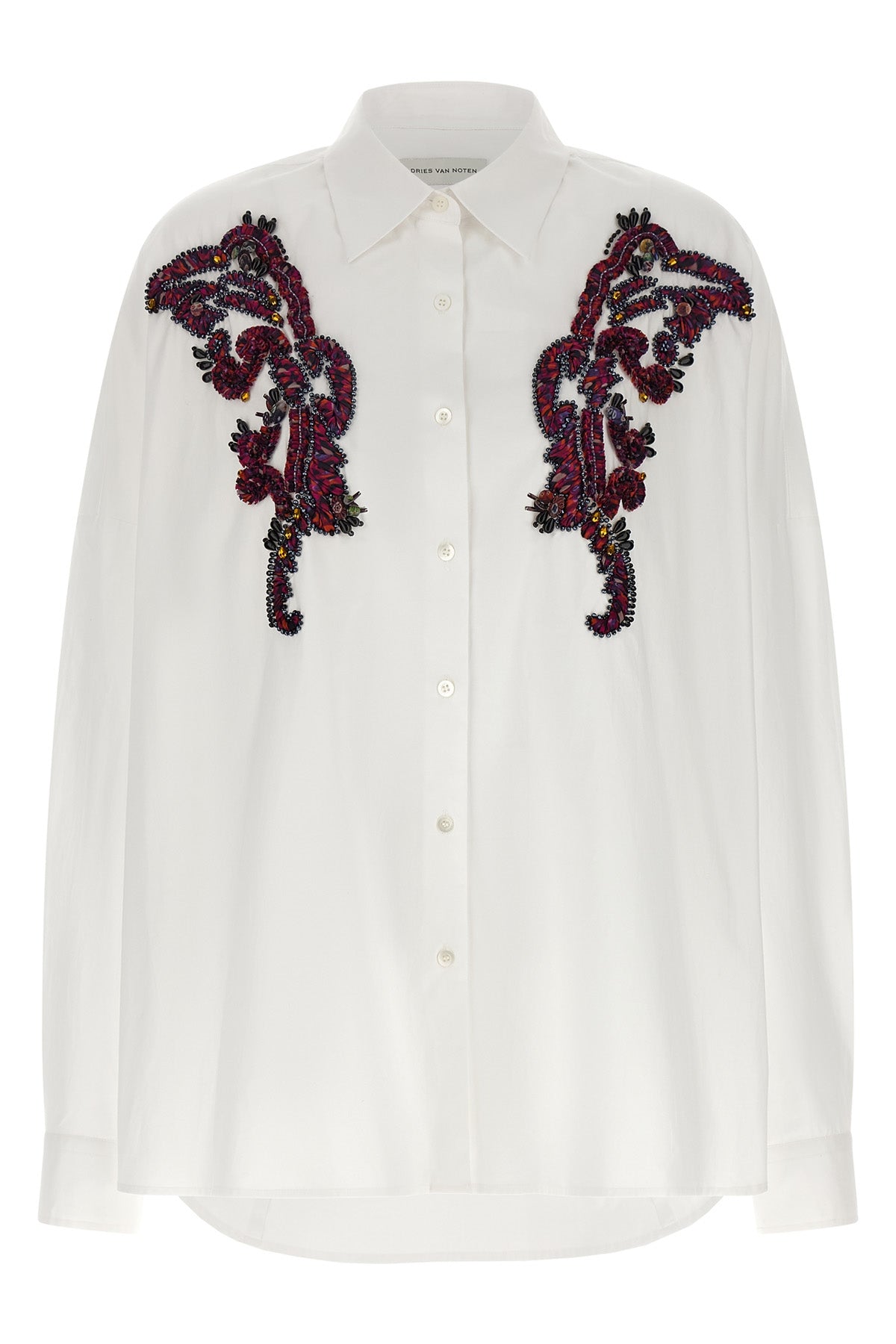 the dries van noten casia shirt redefines classic tailoring through meticulous