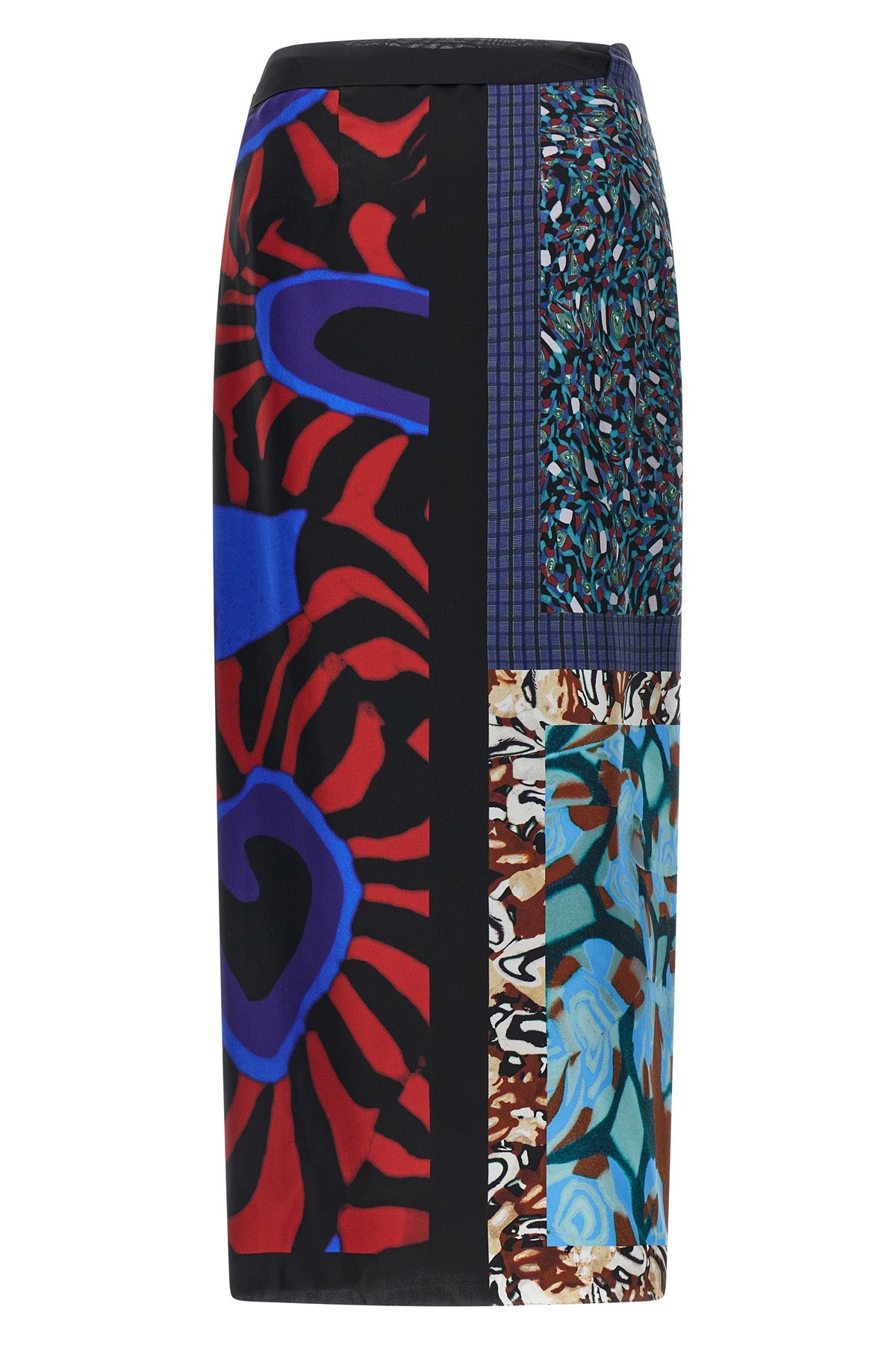 the dries van noten scarfy skirt exemplifies the brands mastery in the use of