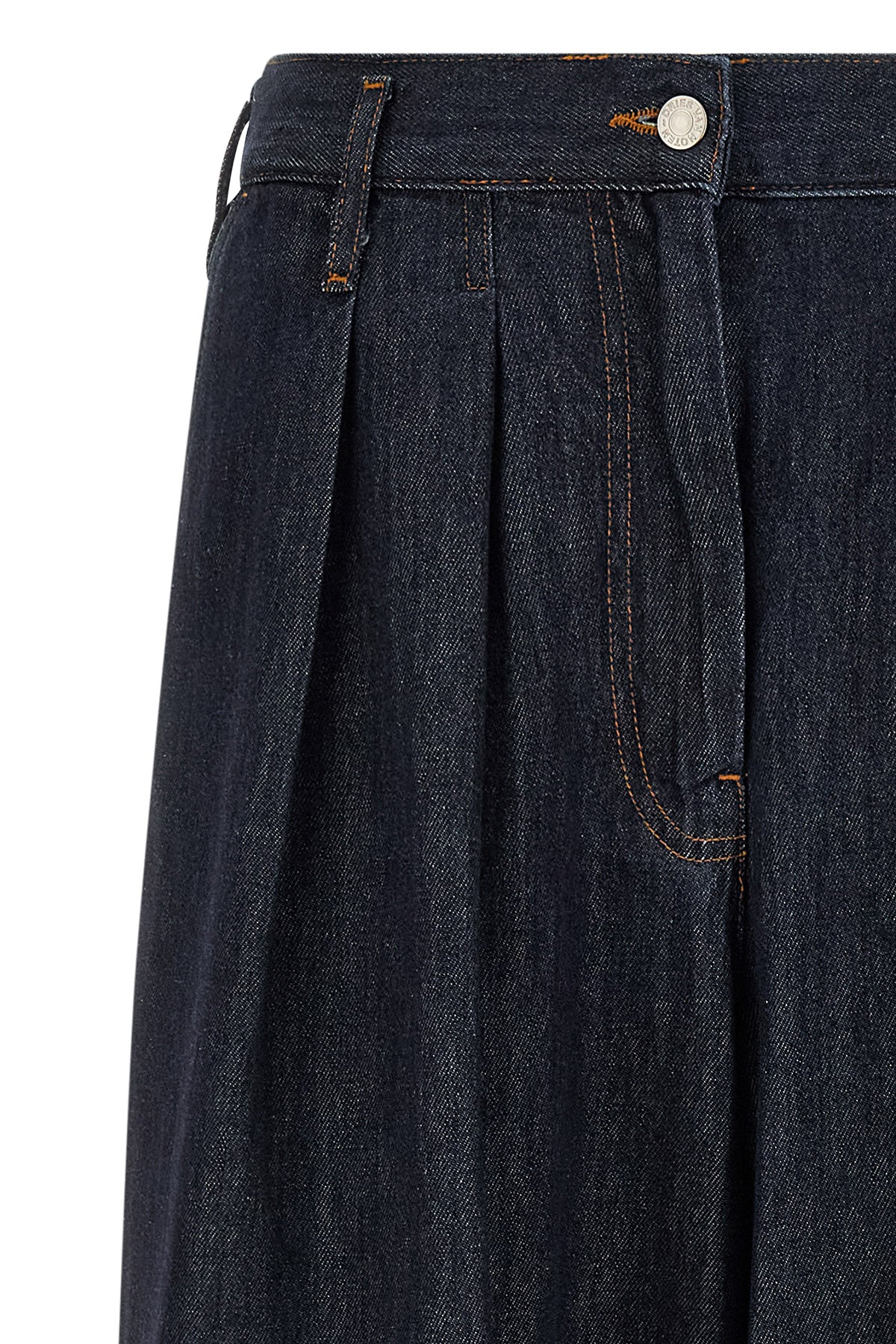 dries van notens pamplona jeans redefine denim codes through a silhouette of
