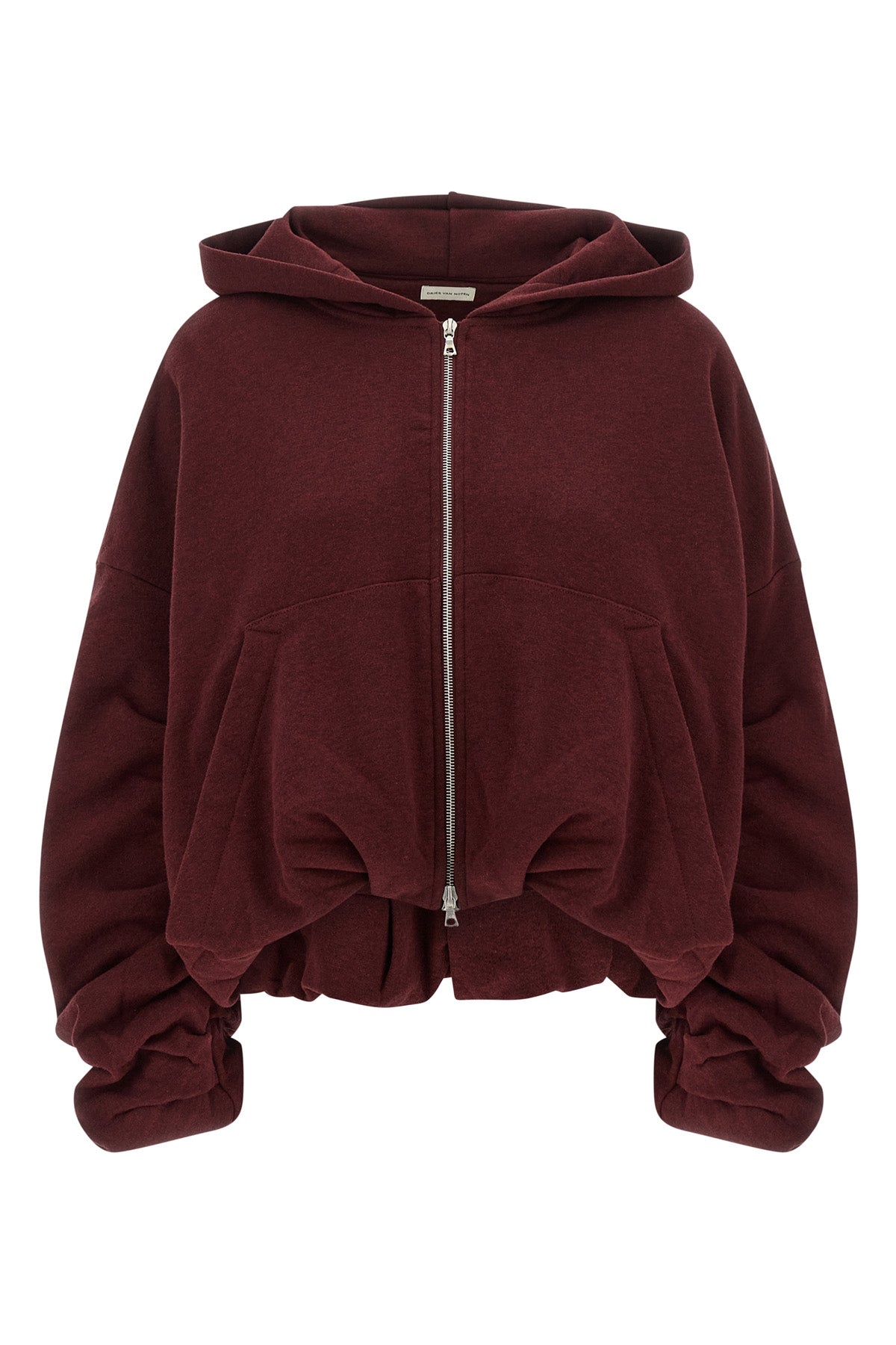 the dries van noten hannett hoodie redefines the volumes of casual wear throug