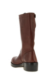 dries van noten boots in fine cowhide define a structured silhouette in the midd