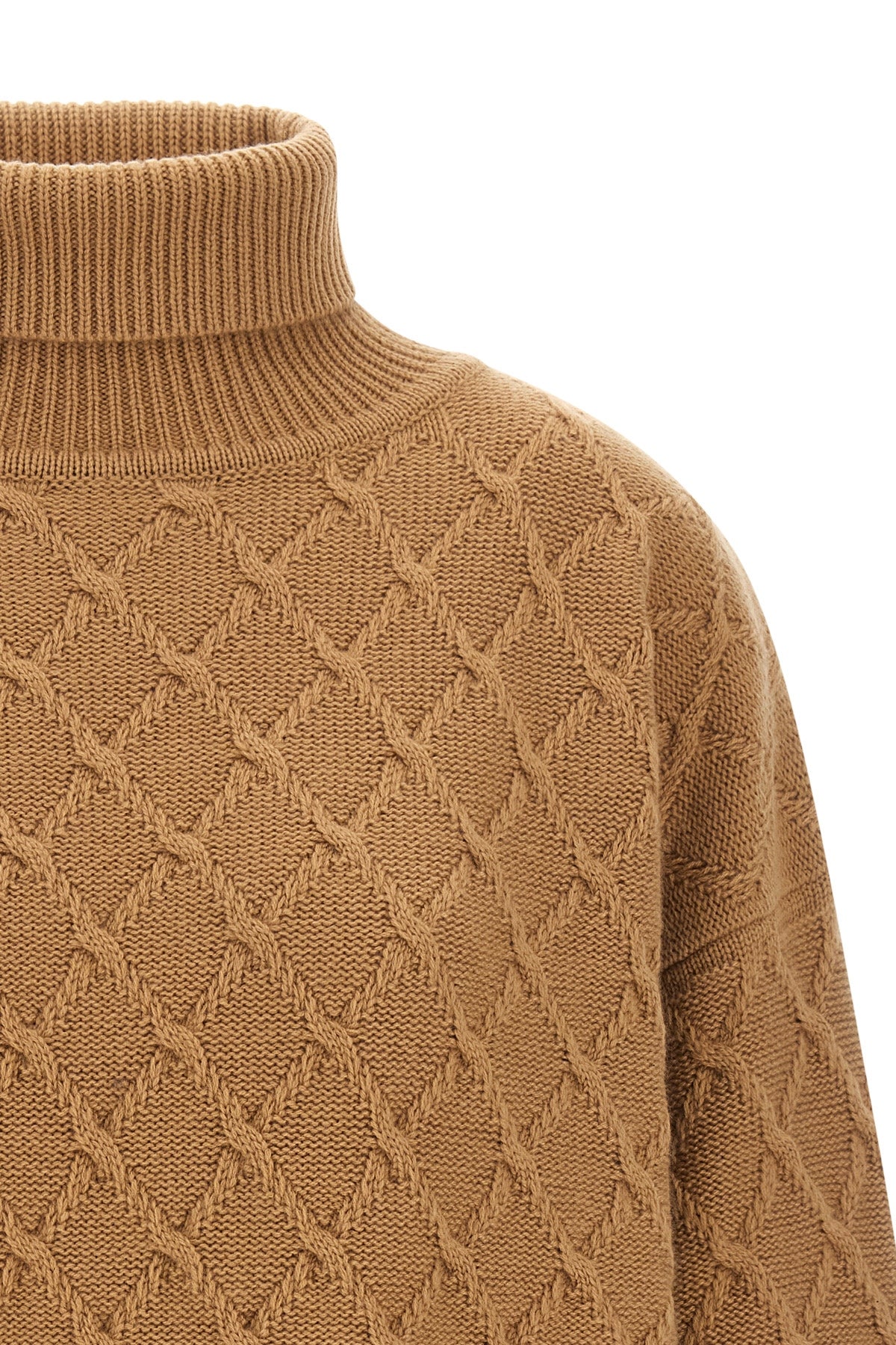 max mara bambola high neck turtleneck sweater defines the codes of luxury knit