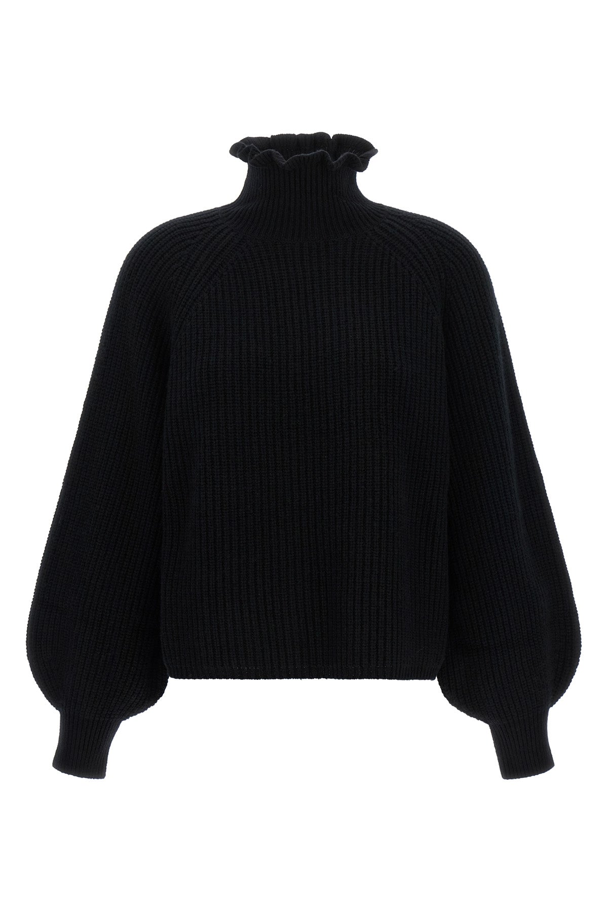the max mara pontile knit redefines the codes of knitwear through sculptural v
