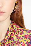 dries van noten lobe earrings feature a complex cluster structure