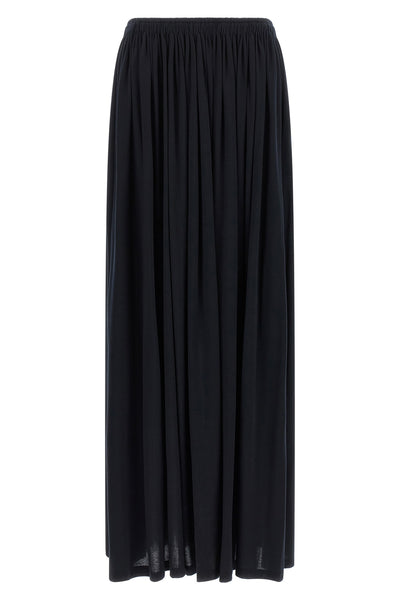 the max mara mxmlivrea long skirt defines a fluid silhouette through a soft li