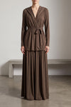 the max mara livrea long skirt redefines the concept of fluidity through an impe
