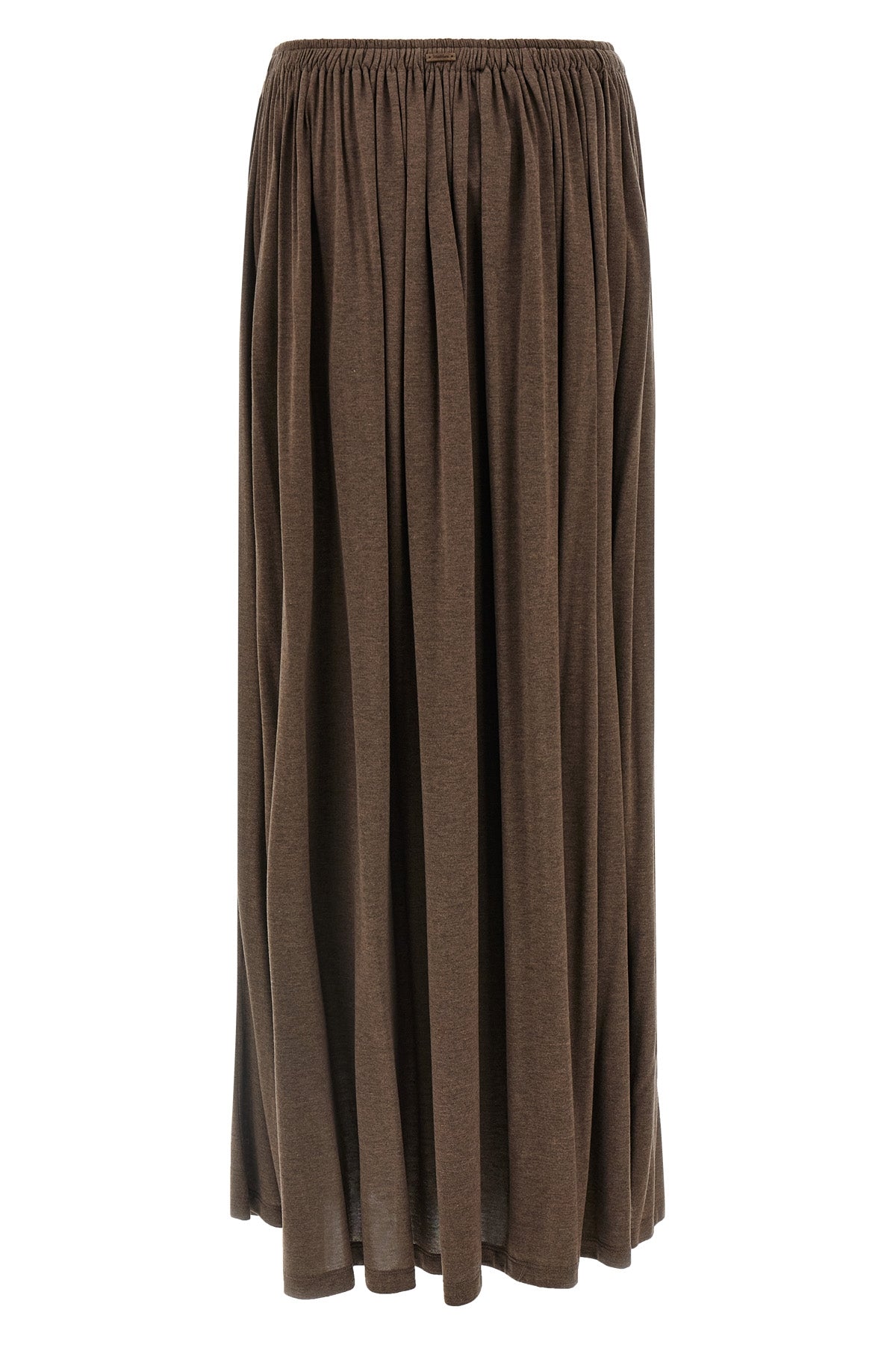 the max mara livrea long skirt redefines the concept of fluidity through an impe