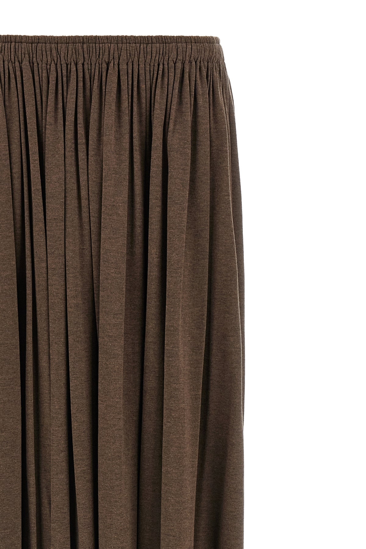 the max mara livrea long skirt redefines the concept of fluidity through an impe