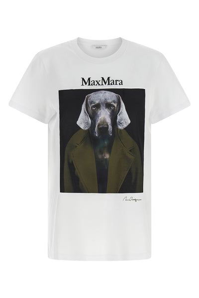 the max mara mxmcalca t-shirt is made of pure cotton jersey