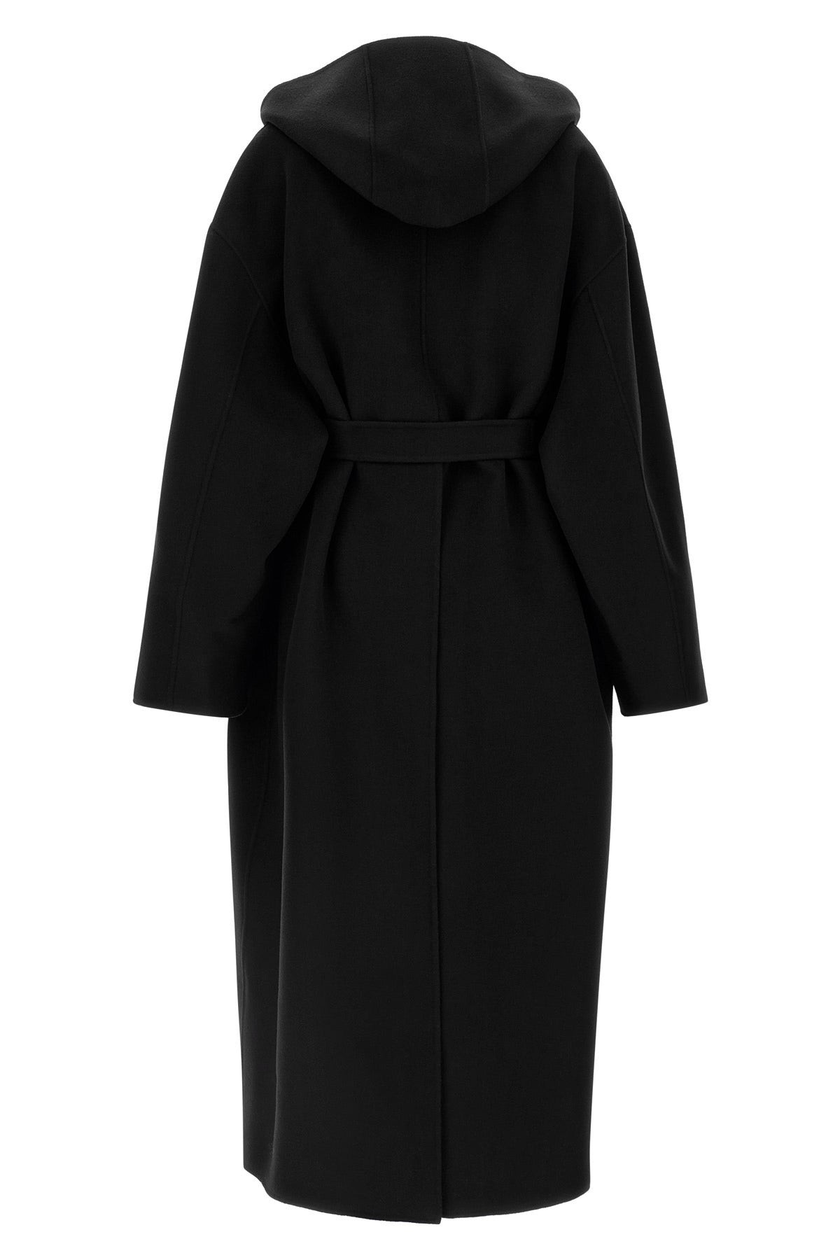 the sportmax olmo coat features an enveloping and unstructured silhouette