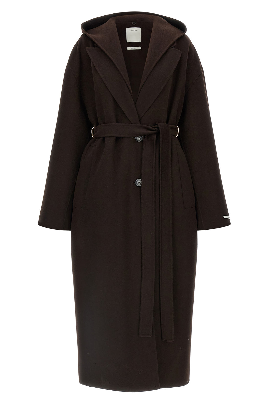 SPORTMAX 38 the sportmax olmo coat redefines luxury outerwear through an oversized and uns