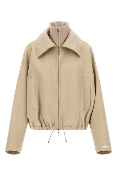 the sportmax emiro bomber jacket redefines the volumes of contemporary outerwe