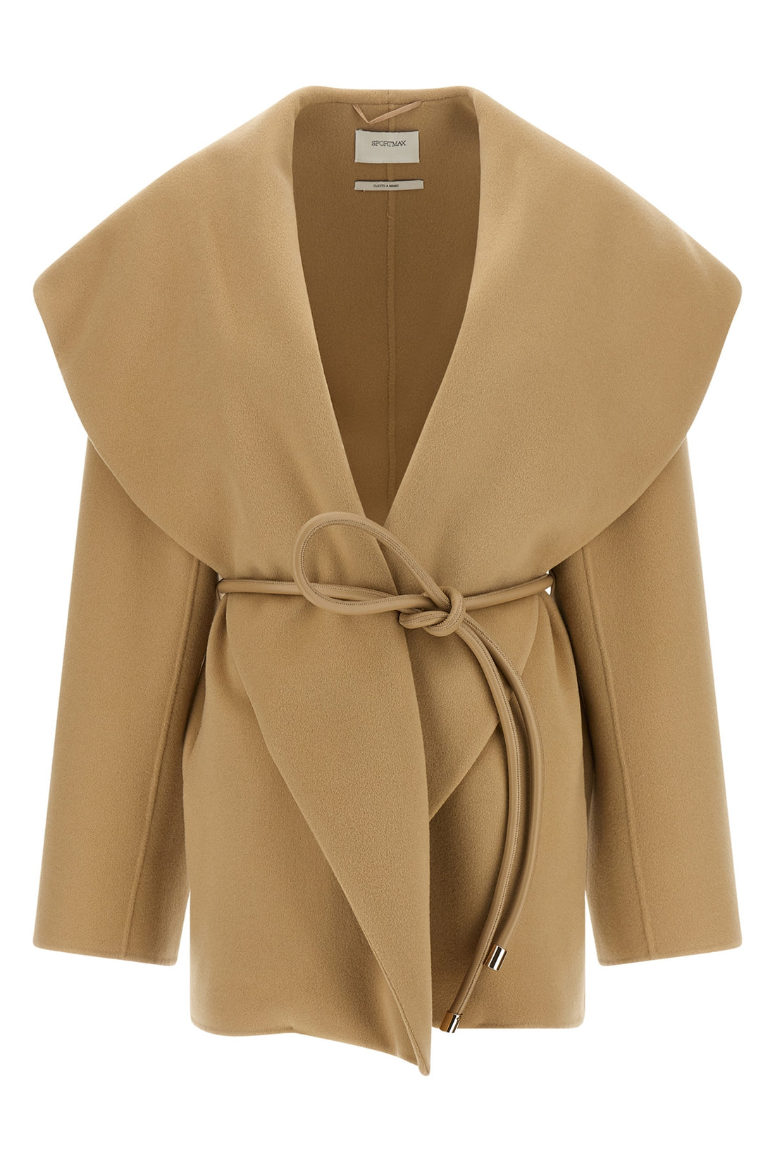 SPORTMAX 38 the sportmax spxuguale jacket redefines the volumes of outerwear through a rig