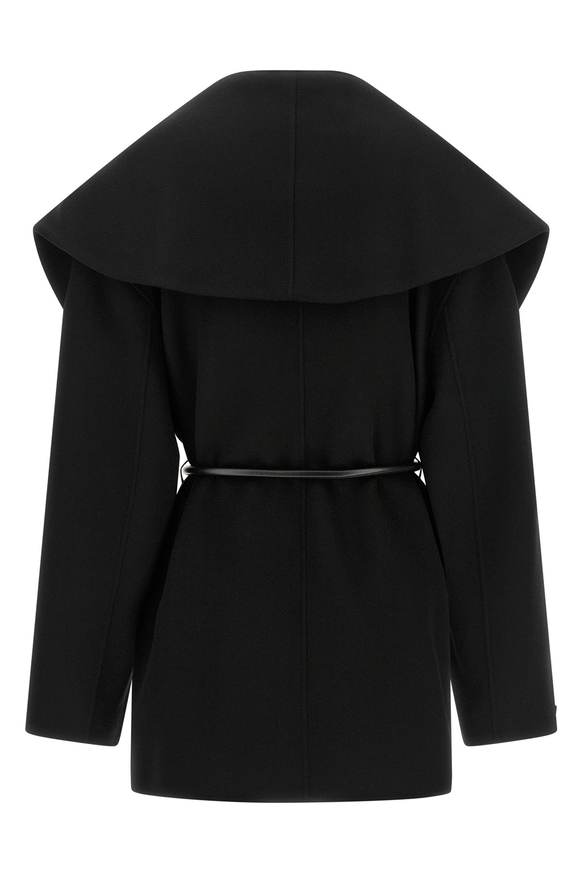 the sportmax spxuguale jacket redefines the volumes of outerwear through a rig