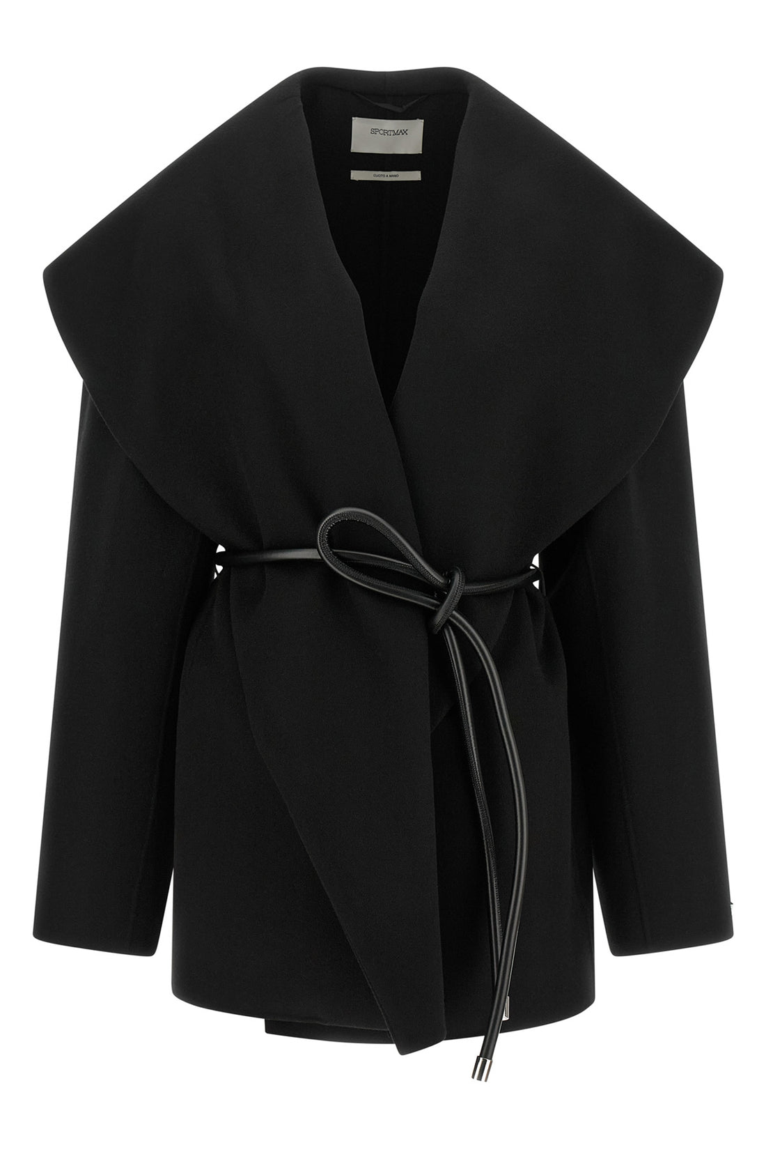 SPORTMAX 38 the sportmax spxuguale jacket redefines the volumes of outerwear through a rig